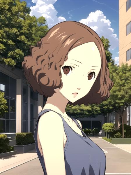 2070644756-masterpiece, best quality, 1girl, solo, dsharu, brown hair, short hair, brown eyes, tank top, outdoors, school courtyard, detail.png